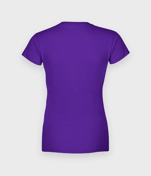 Damska koszulka (bez nadruku, gładka) - fioletowa