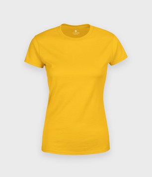 Damska koszulka (bez nadruku, gładka) - żółta
