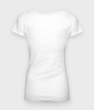 Damska koszulka oversize (bez nadruku, gładka) - biała
