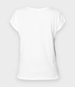 Damska koszulka rolls (bez nadruku, gładka) - biała