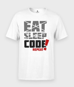 Koszulka Eat Sleep Code Repeat