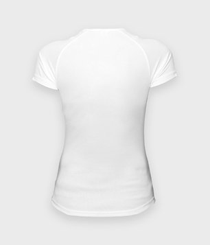 Koszulka damska sportowa (bez nadruku, gładka) - biała