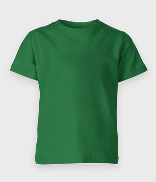 Koszulka dziecięca (bez nadruku, gładka) - zielona
