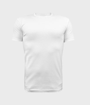Koszulka męska premium (gładka, bez nadruku) - biała