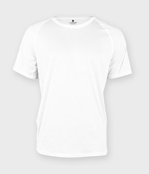 Koszulka męska sportowa (bez nadruku, gładka) - biała