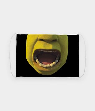 Maska na twarz fullprint Krzyczący Shrek