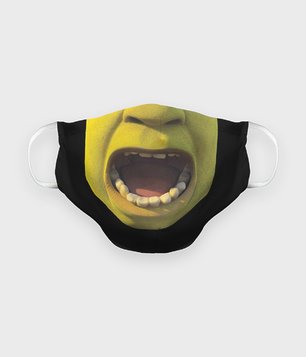 Maska na twarz premium Krzyczący Shrek