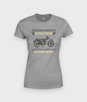 Mama z motocyklem