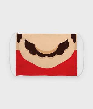 Maska na twarz fullprint Mario