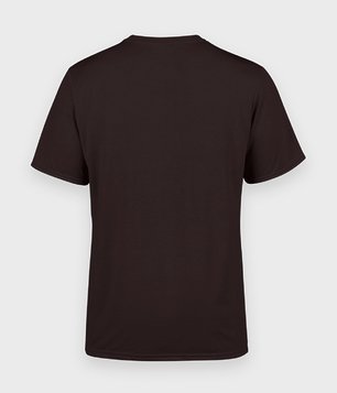 Męska koszulka (bez nadruku, gładka) - brązowa