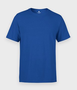 Męska koszulka (bez nadruku, gładka) - niebieska