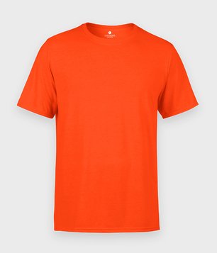 Męska koszulka (bez nadruku, gładka) - pomarańczowa