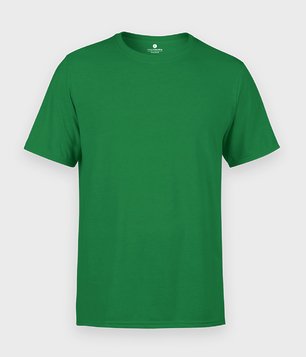 Męska koszulka (bez nadruku, gładka) - zielona