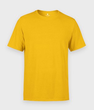 Męska koszulka (bez nadruku, gładka) - żółta