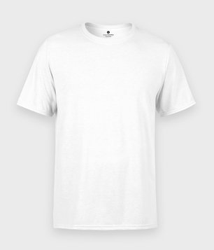 Męska koszulka standard plus (bez nadruku, gładka) - biała