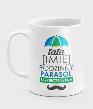 Kubek na dzień ojca - Rodzinny parasol + imię