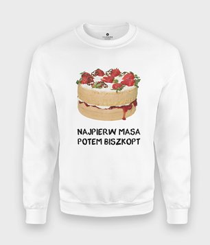 Najpierw masa potem biszkopt