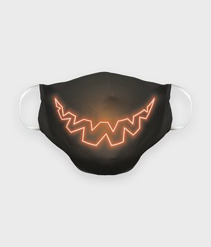 Maska na twarz premium Neonowy uśmiech
