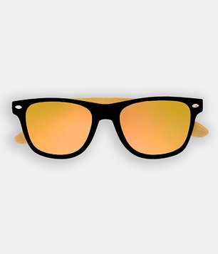 Okulary przeciwsłoneczne z oprawkami złote (gładkie, bez nadruku)