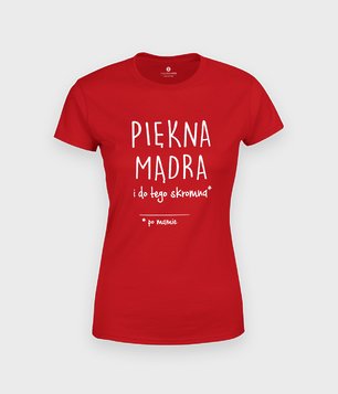 Koszulka Piękna mądra, po mamie