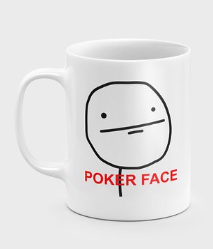Kubek Poker face