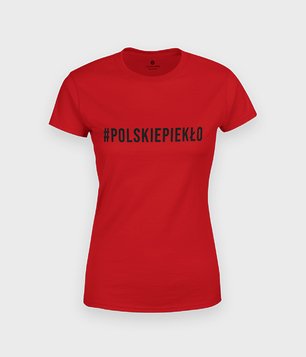 Koszulka #POLSKIEPIEKŁO czarny