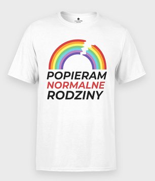 Koszulka Popieram Normalne Rodziny