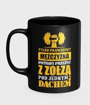 Kubek full print Prawdziwy Facet i Zołza