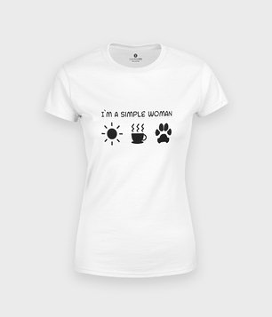 Koszulka Simple woman dog