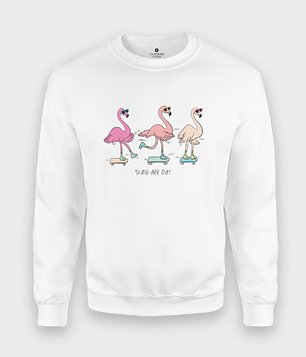 Bluza Skate Flamingi