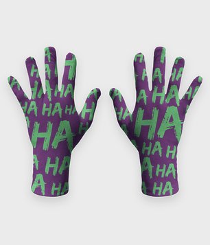 Rękawiczki higieniczne fullprint Śmiech Jokera