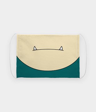 Maska na twarz fullprint Snorlax