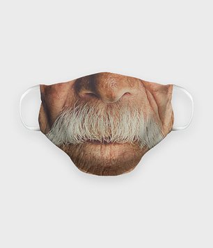 Maska na twarz premium Starszy mężczyzna