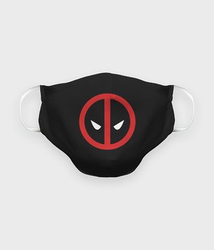 Maska na twarz premium Symbol Deadpoola