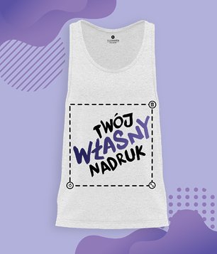 Tank top męski z własnym nadrukiem 