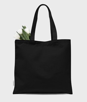 Torba bawełniana premium (bez nadruku, gładka) - czarna Torba bawełniana premium (bez nadruku, gładka) - czarna
