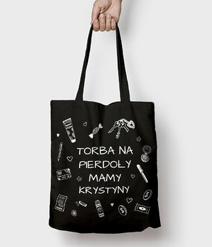 Torba na pierdoły - biały napis