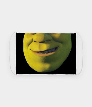 Maska na twarz fullprint Uśmiech Shreka