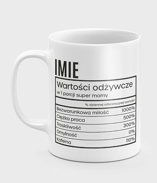 Kubek Wartości odżywcze (+ IMIĘ)