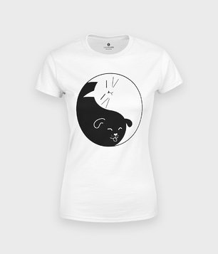 Koszulka Yin Yang Kot i Pies