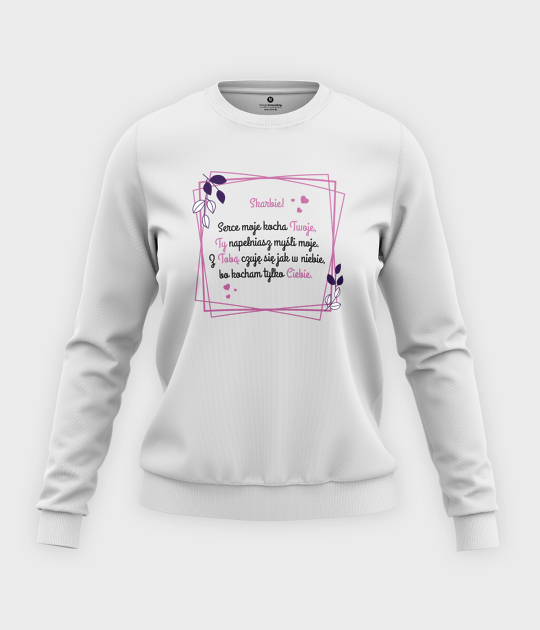 Bluza klasyczna damska Wyznanie Skarbie dla niej 4
