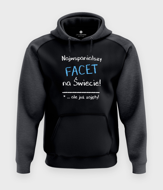 Bluza męska dwukolorowa Premium Najwspanialszy facet