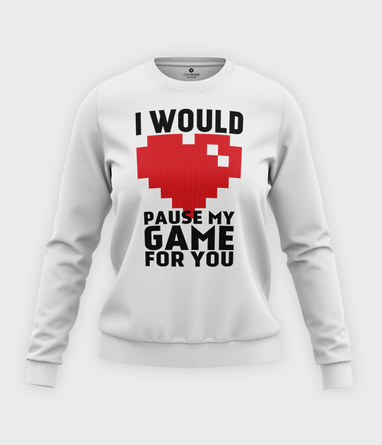 Bluza klasyczna damska Pause my game