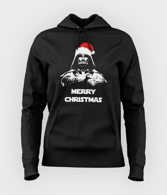 Bluza damska z kapturem Vader christmas