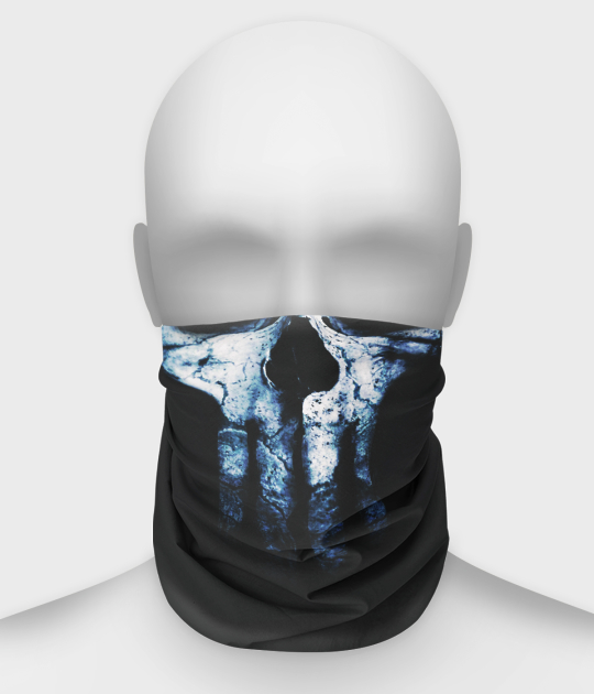 Komin na twarz fullprint z czachą