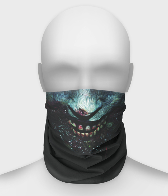 Komin na twarz fullprint z zombie