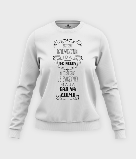 Bluza klasyczna damska Grzeczne i niegrzeczne dziewczynki