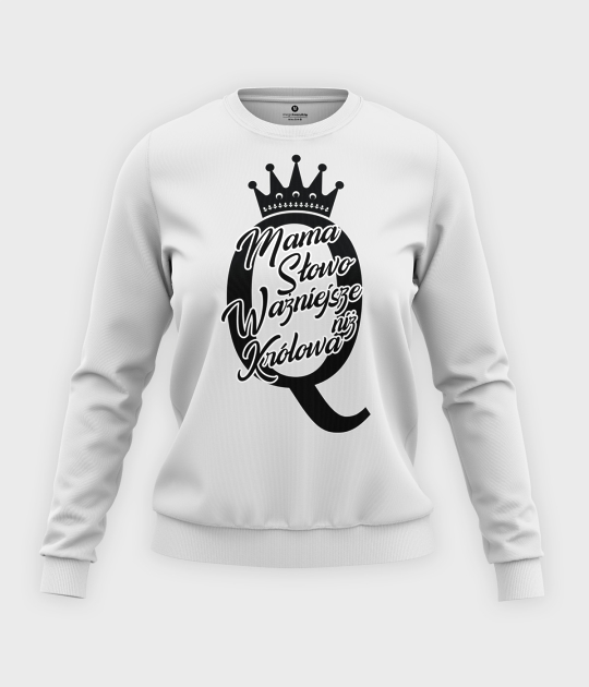 Bluza klasyczna damska Mama jak Królowa