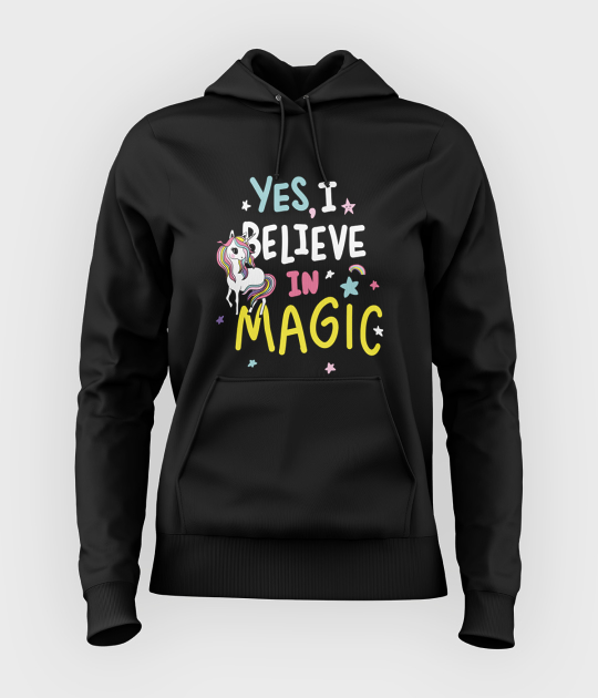Bluza damska z kapturem Wierzę w magię