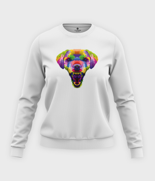 Bluza klasyczna damska Kolorowy pies